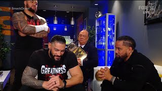 Roman Reigns speaks with Jimmy Uso  WWE SmackDown 10132023 [upl. by Marsland742]