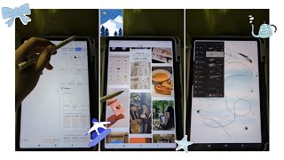 Xiaomi Pad 6  Note taking Pinterest and Digital art ✍️🖼️✨ [upl. by Aiak]