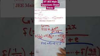 JEE Main 27th June first shift 2022  Functions  shorts [upl. by Auguste]