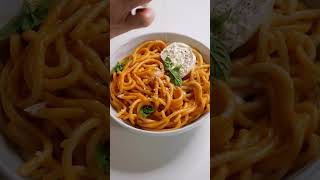 Tomato Butter Pasta w Burrata  Basil [upl. by Anigger]