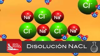 Disolución NaCl  animación│química [upl. by Shirley]