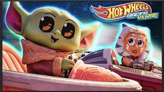 Grogu and Ahsoka Enter the Hot Wheels Racerverse 💫  More Hot Wheels Racerverse Adventures [upl. by Yrneh512]