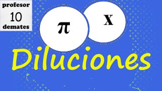 Diluciones ejercicios resueltos parte 2 [upl. by Anihcak]