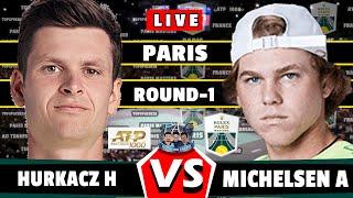 🔴LIVE Hurkacz H vs Michelsen A • Paris Masters 2024 round1 hurkacz michelsen tennis atp1000 [upl. by Nueovas]