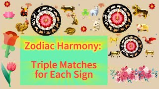 Zodiac Harmony Triple Matches for each sign3 [upl. by Scharaga956]