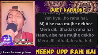 Neend Ud Rahi Duet Karaoke  Kuch Khatti Kuch Meethi  Kajol amp Sunil  Alka Yagnik amp Kumar Sanu [upl. by Akenit]