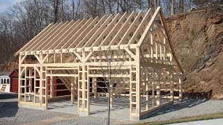 Preview How to Raise The Barn Yard’s Post amp Beam Carriage Barn [upl. by Ahsinyd430]