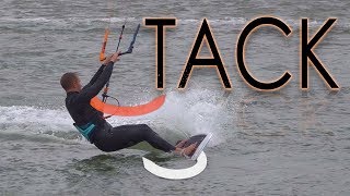 Tack Tutorial Strapless amp Directional Kitesurf Series [upl. by Naujet739]