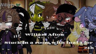 William Afton Stuck in a room with fnaf1 for 24hourspart one old AU [upl. by Suoicserp868]