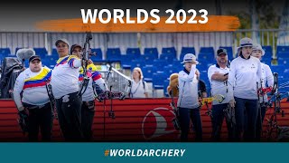 Korea v Colombia – compound women team bronze  Berlin 2023 World Championships [upl. by Atinna54]