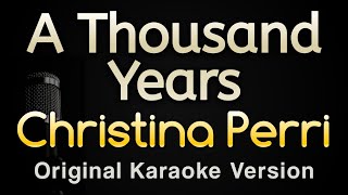 A Thousand Years  Christina Perri Karaoke Songs With Lyrics  Original Key [upl. by Esele]