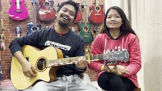 Maya Sabin Rai And Ciney Gurung  Live Accoustic Cover [upl. by Lleruj]