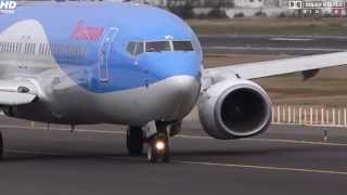 GTAWN Thomson Airways Boeing 737800 LINE UP and TAKEOFF ACE LANZAROTE FULL HD [upl. by Pavyer178]