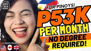 Sure nato P53KMonth Starting Salary  No Degree Online Jobs For Pinoys at Sagan  Where to Apply [upl. by Janean]