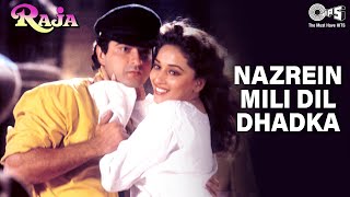 Nazrein Mili Dil Dhadka Song Video Raja  Madhuri Dixit amp Sanjay Kapoor [upl. by Dominga]