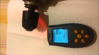 Digital laser photo tachometer test [upl. by Ehrlich]