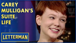 Carey Mulligan Reveals Her Childhood Hotel Adventures  Letterman [upl. by Corry]