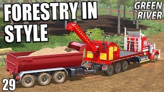 FORESTRY IN STYLE  Farming Simulator 17  GreenRiver  Episode 29 [upl. by Gignac122]