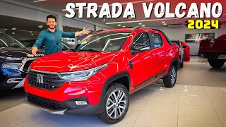 FIAT STRADA VOLCANO 2024 MANUAL vermelho Montecarlo [upl. by Sawyere]