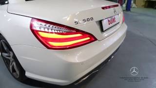 MercedesBenz SL500 with Bullet Performance Custom Exhaust System [upl. by Ahsaeym]