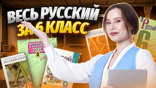 ВЕСЬ русский за 6 класс  Русский язык ОГЭ 2024 [upl. by Yelreveb]