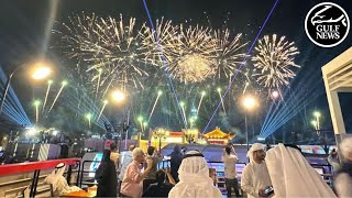 UAE skies light up for 2024 New Year fireworks [upl. by Zins653]