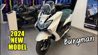 2024 Suzuki Burgman 125 New Model Full Review Video  Suzuki Burgman Street 125 Base Model [upl. by Watters]