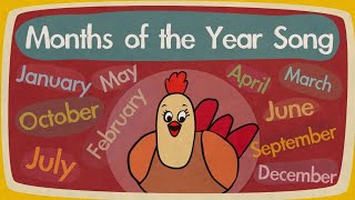 Months of the Year Song  Song for Kids  The Singing Walrus [upl. by Einotna]