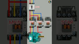 How are star delta connection Star delta ka connectionwiringcircuit electrical lampwiring [upl. by Bak]