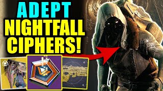 Destiny 2 WOW ADEPT NIGHTFALL CIPHERS FOR SALE  Xur Review Sept 13  16 [upl. by Marinelli]