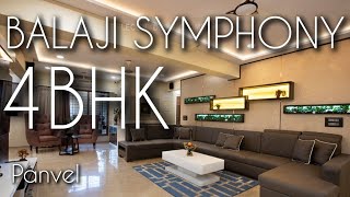 RICH LOOKING 4BHK RESIDENTIAL INTERIOR AT BALAJI SYMPHONY PANVEL [upl. by Cedell888]