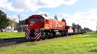 EMD GM G22CU E706 con el Tren de trabajo por Ing Pablo Nogués hacia Boulogne [upl. by Nyrhtac]