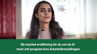 Så mycket ersättning får du om du är med i ett program hos Arbetsförmedlingen [upl. by Durwood94]