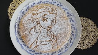 Pancake Recipe Snow Queen Elsa Frozen ホットケーキミックスで作るパンケーキ エルサ風 [upl. by Ednew868]