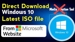 How to download Windows 10 iso without Media Creation tool [upl. by Enyedy140]