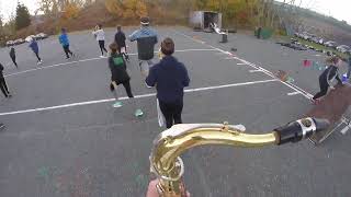 Norwalk High School Marching Band 2016 Tenor Sax Cam [upl. by Aelhsa448]