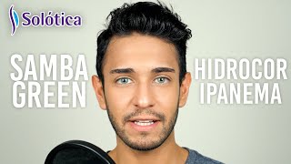 Solotica Samba Green Vs Hidrocor Ipanema  Natural Green Contact Lenses [upl. by Nedarb]