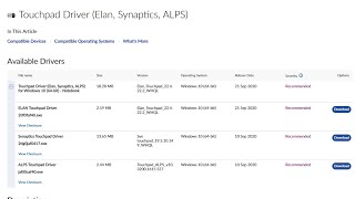How To Install Elan Touchpad Drivers in Windows Laptop [upl. by Lorrimer]