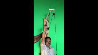 SHOULDER PULLEY UNIT with Rope Adjuster IMI2810 [upl. by Nirehtac]