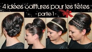 ➳ 4 Idées coiffures originales et glamour  LA Hairstyle Inspiration [upl. by Enaywd]