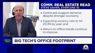 Big Tech layoffs arent helping commercial real estate demand says Evercores Steve Sakwa [upl. by Shaine]