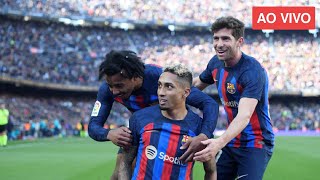 BARCELONA AO VIVO  CONFIRA O JOGO DE HOJE E OS GOLS  RAFINHA JOGOU MUITO 565 [upl. by Ayt988]