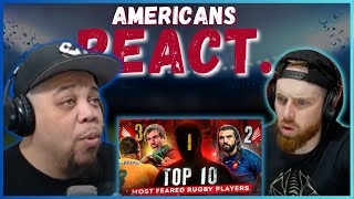 AMERICANS REACT TO THE TOP 10 MOST FEARED RUGBY PLAYERS EVER BIGGEST HITS  REAL FANS SPORTS [upl. by Einwahr]