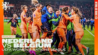 FINAL FOUR AFTER AN INSANE END OF THE GAME 🔥🤯  Highlights Nederland  Belgium 05122023 [upl. by Eerpud]