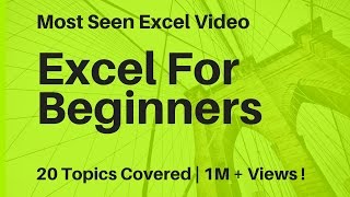 Learn Basic Excel Skills For Beginners  Part 1 [upl. by Keese]