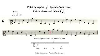 Manuel Pratique by Georges Dandelot Mezzosoprano Clef exercises in progressively faster tempos [upl. by Dorisa652]