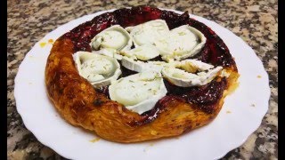 Tarta Tatín de cebolla roja con queso de cabra [upl. by Fraze27]