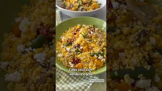 “COUS COUS CON VERDURE E FETA” ricetta ricette youtubeshorts ytshorts [upl. by Amandi]