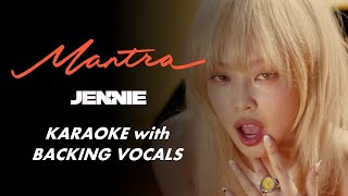 JENNIE  MANTRA  KARAOKE WITH BACKING VOCALS [upl. by Hartwell]