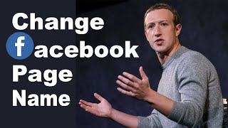 How To Change Facebook Page Name  Simple Steps [upl. by Paten139]